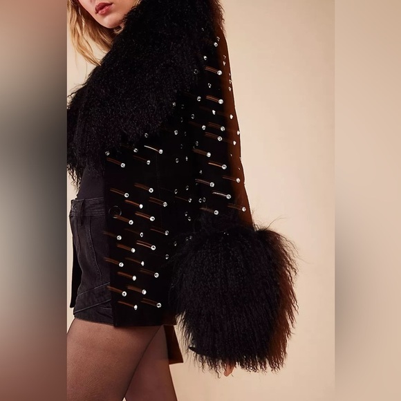 NWT Susanna Chow Penny Lane Suede Jacket - Picture 4 of 6